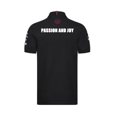 Summer Lightweight Plus Size Short Sleeve Racing Men's Polo Shirts in Custom Printing