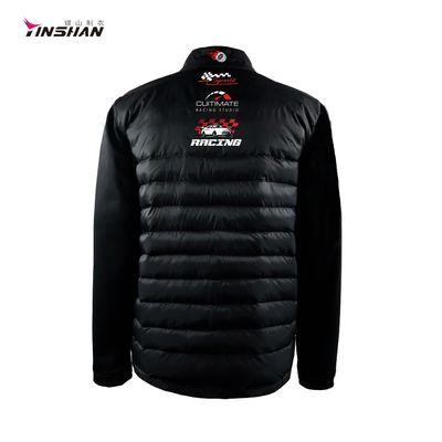 Top Selling Custom Printed Black Motorcycle Auto Racing Wear Sports Warmth Men Jacket