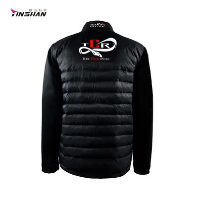 Top Selling Custom Printed Black Motorcycle Auto Racing Wear Sports Warmth Men Jacket