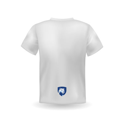 University T-Shirt with Custom Logo Design Needle Detection Yes Label Custom Lables