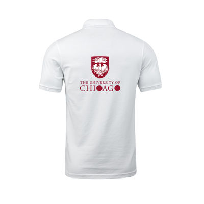 Men's Promotion University Logo Polo with Knitted Design in Customized Fabric