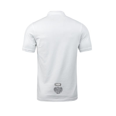 Men's Promotion University Logo Polo with Knitted Design in Customized Fabric