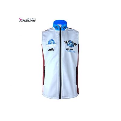 O-Neck Collar Custom Logo Windproof Work Cargo Softshell Sports Men's Motorcycle Vest